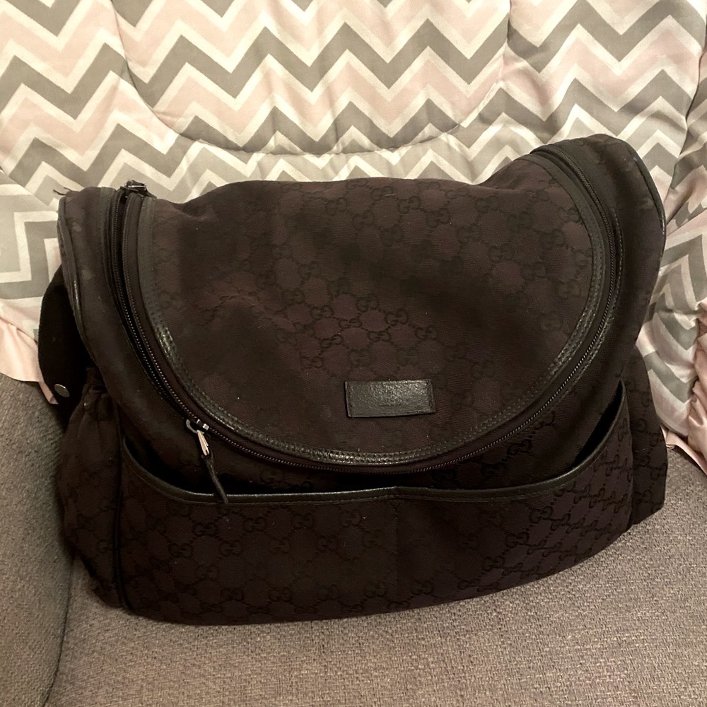 Authentic Gucci Diaper bag - black